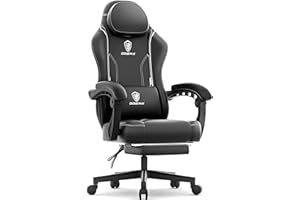 Dowinx ゲーミングチェア イス オフィスチェア 幅広座面 デスクチェア オットマン付 椅子 ゲーム用 145°リクライニング ポケットコイル 疲れない パソコンチェア PUレザー ソファー座り心地 テレワーク PCチェア 在宅 リモート 収納 