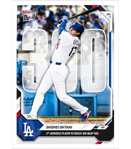 Amazon.co.jp: Topps 584 大谷翔平 大谷 ドジャース ドジャーズ球団