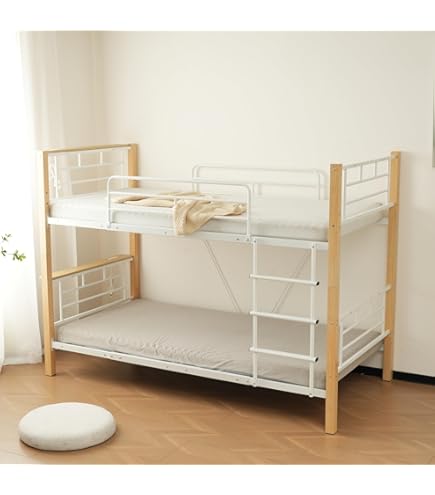 セール！分割可能 シングルロフトベッド上下分割可能 パイプベッド 【WHITE】 Amazon｜Mitsoly二段ベッド 2段ベッド 分割可能 パイプベッド