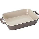 ストウブ(Staub) 「 レクタンギュラー ディッシュ アンティークグレー 20×16cm 」 セラミック グラタン皿 キッシュ 耐熱 オーブン 電子レンジ対応 【日本正規販売品】 Vintage Color Dish 40511-866