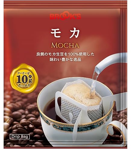 Amazon.co.jp: 10g入り ドリップバッグコーヒー モカ 90袋 ブルックス