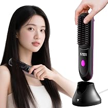 Salon  コードレス ストレートブラシ 充電式 持ち運び 温度調節 71WokUCjFTL._AC_UL210_SR210,