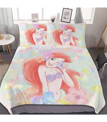 新品　布団カバー　リトルマーメイド　アリエル Amazon｜アリエル リトルマーメイド 布団カバー 3点セット シングル