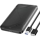 GiGimundo 2.5インチ HDD ケース ハードディスクケース USB 3.0接続 SATA 9.5mm/7mm SATA HDD SSD 対応 6Gbps高速転送速度 6TB容量対応 工具不要 UASP対応 USB micro-B to A