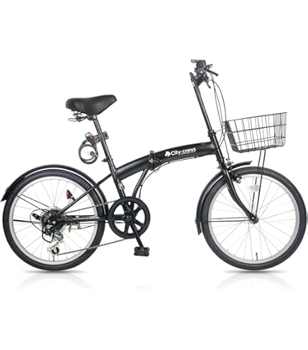 Amazon | City-crews CC10 自転車 折りたたみ自転車 20 インチ 6段変速