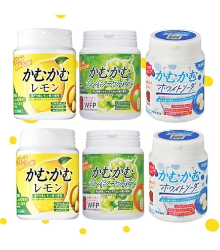 Amazon.co.jp: かむかむレモン シュワッと爽快 ラムネ ボトル 120g ×3