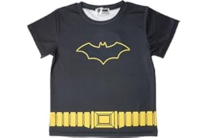 Warner Casual Batman Superman T-shirt Short Sleeve Mesh DC Children's Clothing for Boys