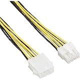 変換名人 EPS12V(8ピン)電源延長ケーブル (オス - メス) 30cm EPSP/CA30