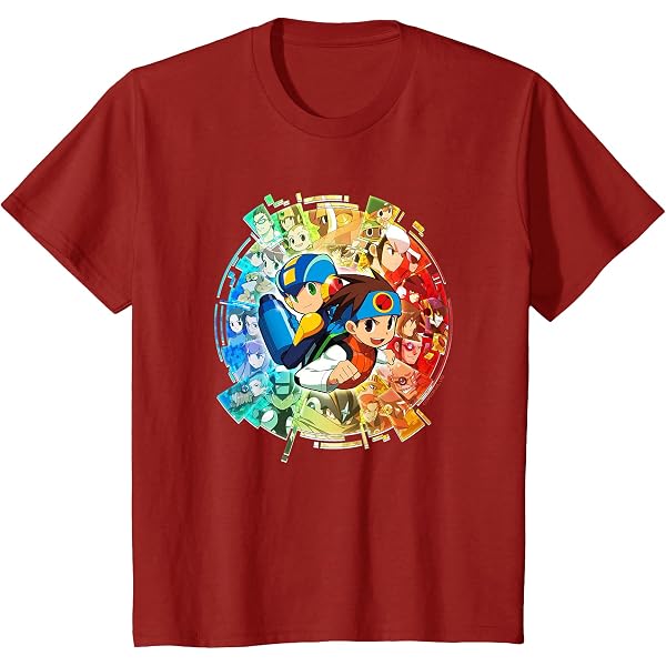 Amazon | ロックマンエグゼ ゲーミングデザイン Tシャツ | Tシャツ