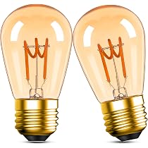 Amazon | E26 LEDエジソン電球 シャンデリア 10w相当 100lm 茶色