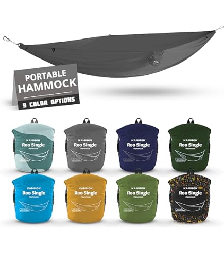 Amazon.co.jp: KAMMOK:Roo ダブルハンモック | 丈夫で100%リサイクル