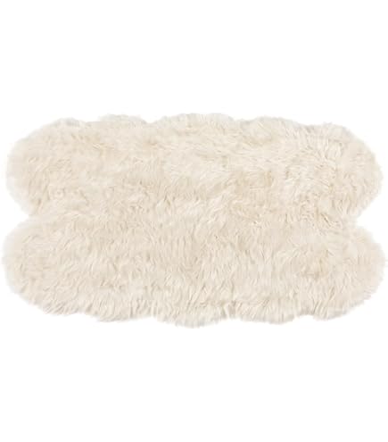 Amazon | Francfranc フランフラン ファーモ ラグ S ホワイト 90×50cm