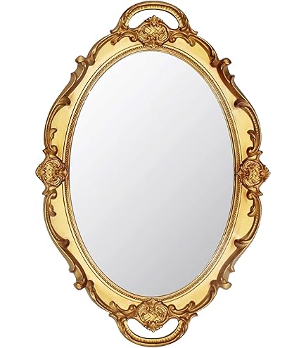 Amazon.co.jp: SIMON'S SHOP 楕円形ミラー アンティークスタイル 壁