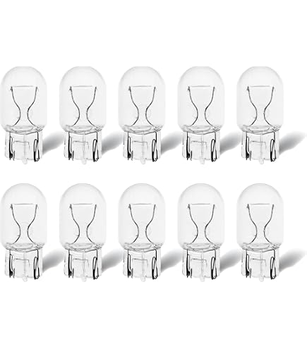 Meonum 7443 T20 Bulbs - 10 Pack Super Bright Amber Brake/Turn Signal Light Bulbs For Cars, Trucks, SUVs