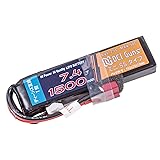 [DCI Guns] 7.4V 1,500mAh 25C-50C Lipo ミニSSバッテリー ディーンズ 互換 コネクター (1500)