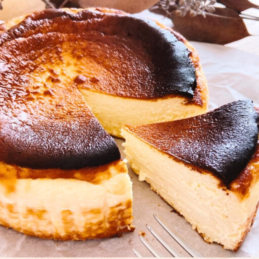 アルプス山麓あつまるしぇ/チーズケーキ バスク風 焦げ目が美味しい バスクチーズケーキ 国産厳選材料 訳あり 防腐剤不使用 (プレーン味)