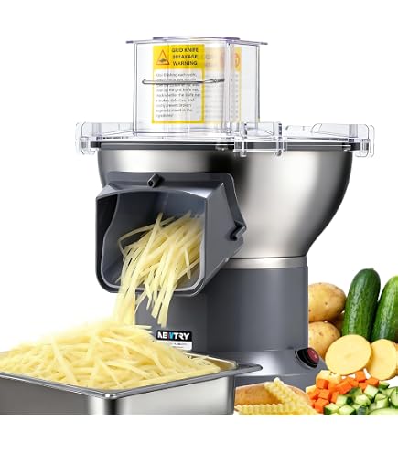 Amazon | JIAWANSHUN ダイスカッター 電動野菜カッター 600W 野菜角