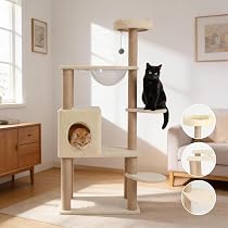 キャットタワー,宇宙船-猫タワー 爪研ぎ おしゃれ 大型猫 子猫-運動不足解消 Amazon | 「2026年の新登場」Nonta キャットタワー 宇宙船 据え置き 猫