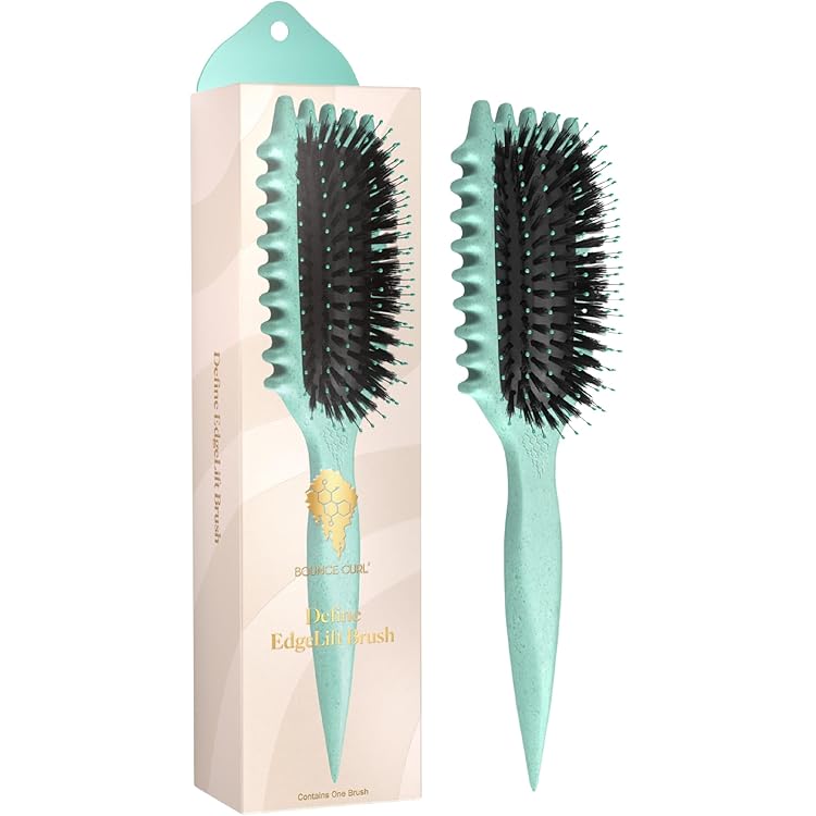 Amazon | バウンスカールボリュームエッジリフト定義ブラシ(パープル