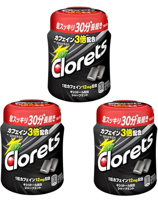 Amazon | ロッテ キシリトールガム(ブラックミント) ファミリーボトル