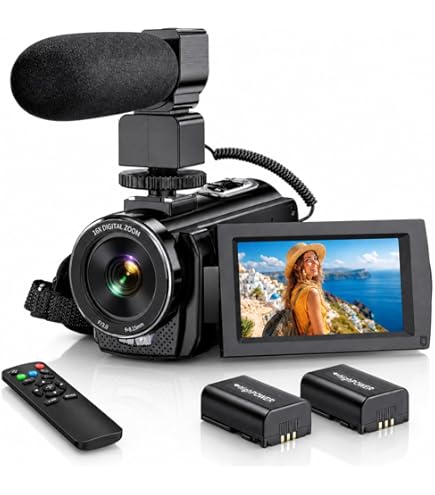 Amazon | 4K Video Camera Camcorder 48MP UHD WiFi IR Night Vision