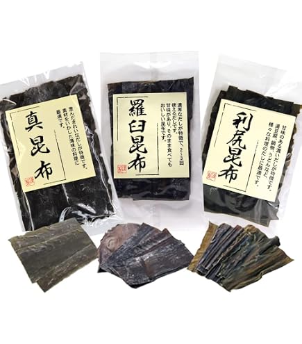 Amazon.co.jp: 「羅臼・利尻・日高昆布 セット」北海道昆布ZANMAI(出し
