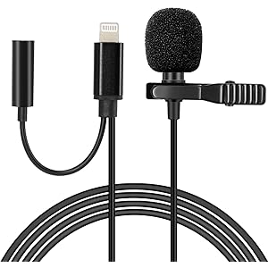 Hearkey コンデンサーマイク ピンマイク iPhone iPad マイク クリップ式 全方向性 3.5mmジャック…