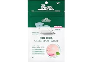 VTCOSMETICS(ブイティコスメテックス) VT スポットパッチ 3種 敏感肌 肌荒れスキンケア 毛穴ケア シート状美容液 (プロCICA クリア スポットパッチ)