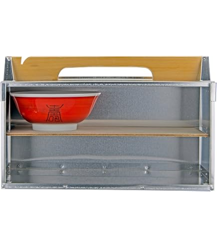 Amazon.co.jp: エムテートリマツ アルミ出前箱 横型 3段 (丼6ヶ対応 