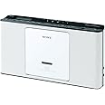 ソニー CDラジオ ZS-E80 : FM/AM/ワイドFM対応 語学学習用機能搭載 ホワイト ZS-E80 W