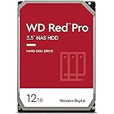 Western Digital (ウエスタンデジタル) 12TB WD Red Pro NAS 内蔵型 ハードドライブ HDD - 7,200RPM SATA 6Gb/秒 CMR 256MBキャッシュ 3.5インチ - WD121KFBX