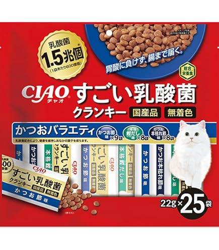 Amazon | いなばペットフード すごい乳酸菌クランキー かつお節味 22g5
