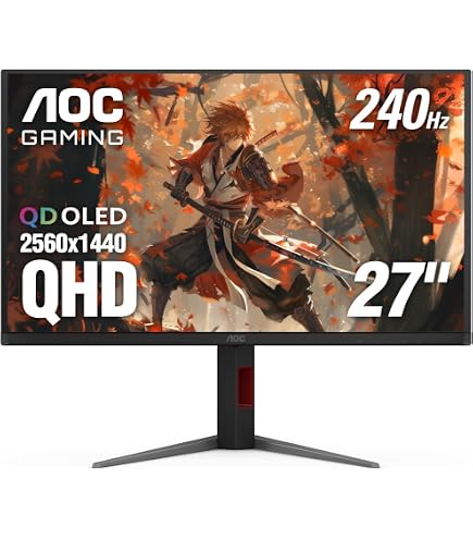 KOORUI 27 Inch OLED Gaming Monitor, 1440P 240Hz Computer Monitor