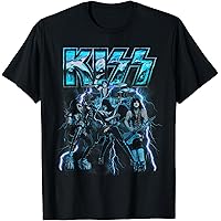 Amazon | KISS - ブルーライトニング Tシャツ | Tシャツ