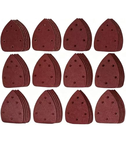 6 X Mixed Grit Hook And Loop 140mm Detail Sanding Sheets, Palm Sander Mouse Pads 6 X Mixed Grit Hook And Loop 140mm Detail Sanding Sheets, Palm Sander Mouse Pads