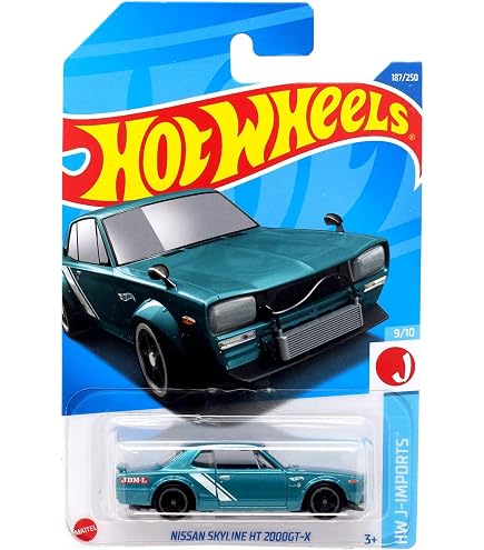 Hot Wheels 2022 - Nissan Skyline 2000GT-R LBWK - Teal - HW J