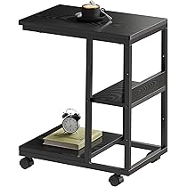 Amazon｜YeTom サイドテーブル キャスター付き ソファーテーブル コの