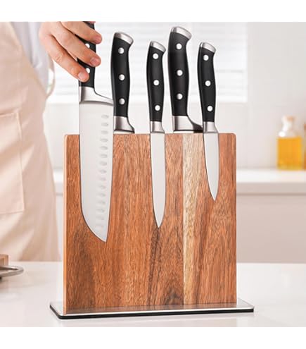Amazon｜Navaris マグネット式ナイフブロック 包丁スタンド 包丁立て