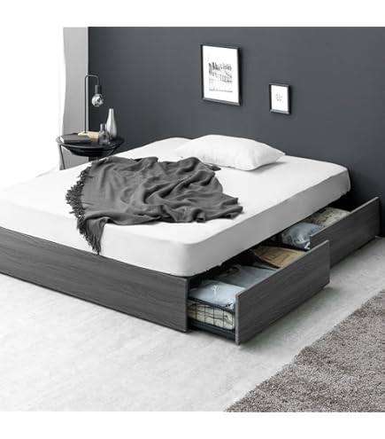 【送料無料】Alta　コンセント＆引き出し付きシングルベッド Amazon｜Altaコンセント＆引き出し付きシングルベッド ブラック