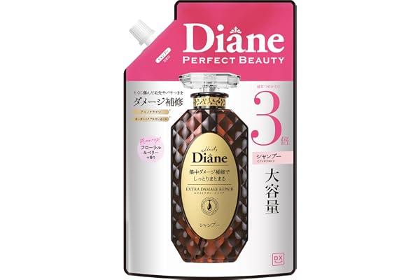 Diane(ダイアン) 【大容量】シャンプー [ダメージ補修] フローラル&ベリーの香り ダイアンDX エクストラダメージリペア 詰め替え 1000ml
