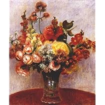 ピエール オーギュスト ルノワール 花瓶の花 薔薇 インテリア 額縁 アート ピエール オーギュスト ルノワール 花瓶の花 薔薇 インテリア