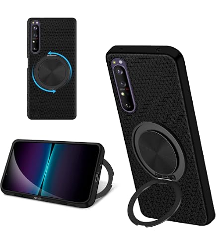 Amazon.co.jp: For Xperia 1 IV ケース クリア リング付き TPU 