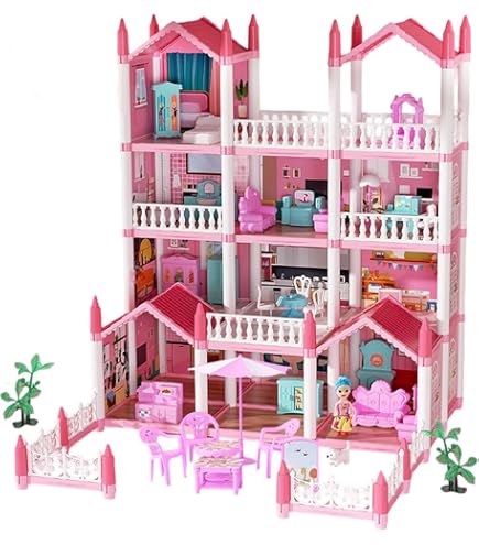 Amazon | ドールハウス 女の子用 おもちゃ 4~5歳用 - 3階建ての10