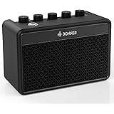 Donner ギターアンプ ミニ 5W 充電式 3バンドEQ搭載 卓上 コンパクト 軽量 自宅練習 Retro British tone DA-10