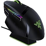 Razer(レイザー) Basilisk Ultimate ゲーミングマウス 高速無線 11ボタン チルトスイッチ Focus+センサー 20000DPI 充電スタンド付 Chroma【日本正規代理店保証品】 RZ01-03170100-R3A1 ブ