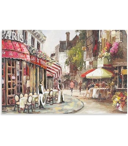 Amazon.co.jp: インテリアポスター フランス パリの風景 デジタル