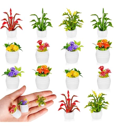 6 Piece 1:12 Scale Miniature Dollhouse Garden Tools - Shovel, Watering Can, Scissors For DIY Dollhouse Scenes