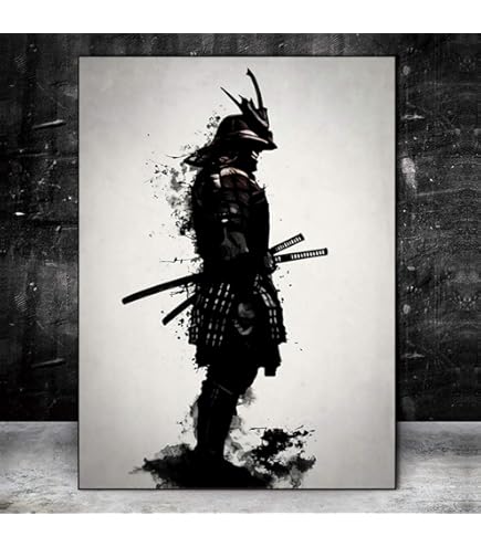 Amazon.co.jp: 日本のサムライウォールアート サムライ写真 壁飾り