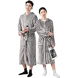 [Gemarwel] 着る毛布 冬【保温＆極上の触り】 吸湿発熱 暖かい 防寒 男女兼用 フード付き ガウン ルームウェア 着るブランケット 可愛い ふわふわ レディース メンズ パーカー パジャマ 洗える 乾きやすい