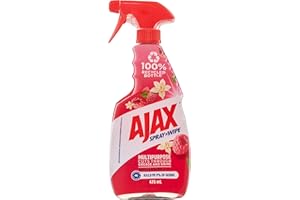 Ajax Ajax Spray n' Wipe Multi-Purpose Cleaner Trigger, 475mL, Vanilla and Berries Surface Spray, Household Grade